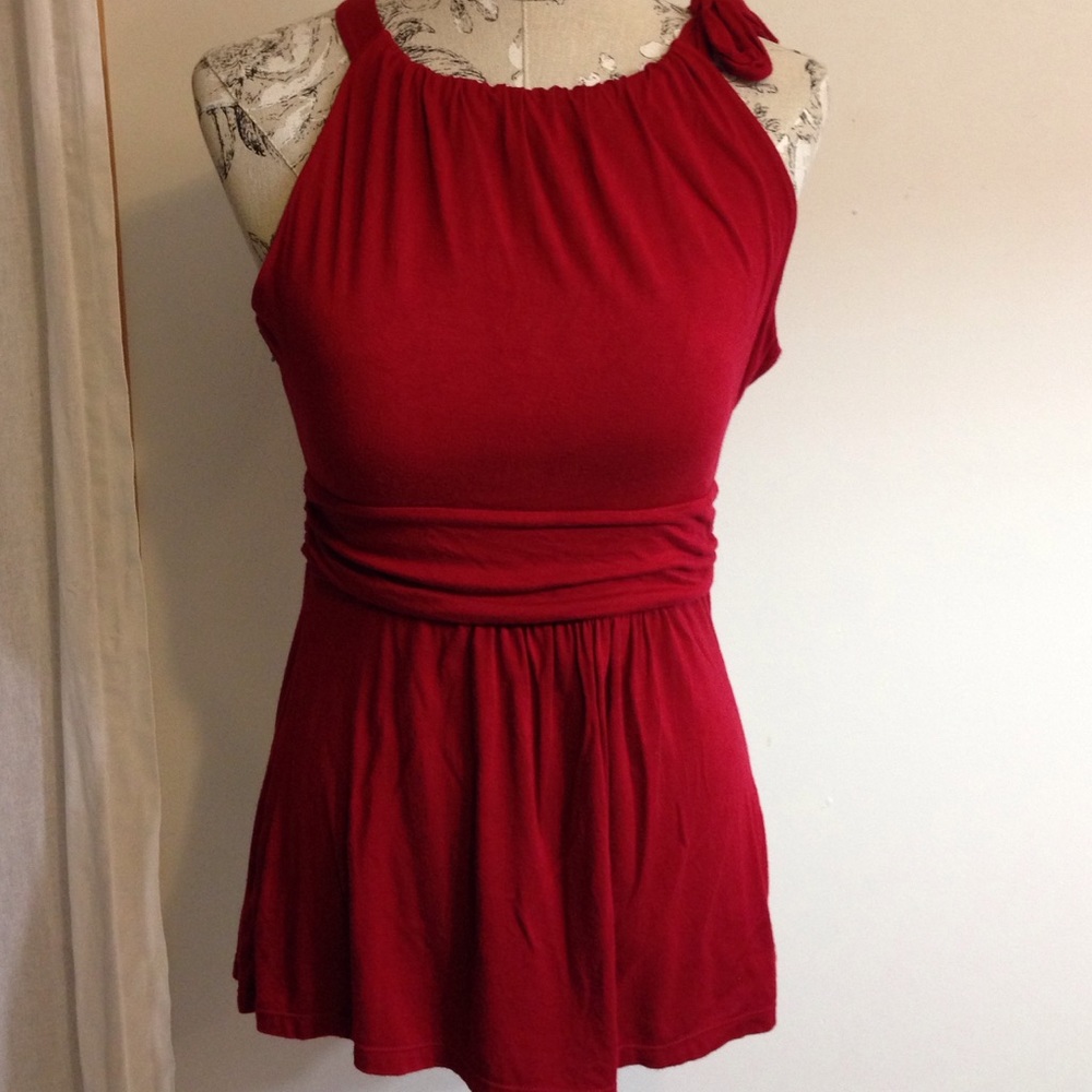 Ann Taylor Burgundy Top M